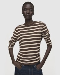 M.N.G - Long-Sleeved Striped T-Shirt