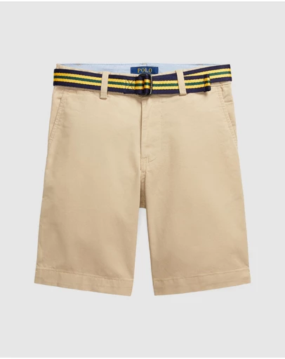 Polo Ralph Lauren - Skinny Fit Flex Abrasion Twill Shorts – ICONIC EXCLUSIVE - Teens