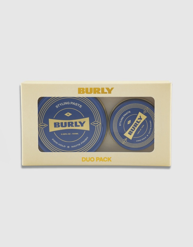 BURLY - DUO Pack - Styling Paste - Firm Hold - Matte Finish - Australian Made