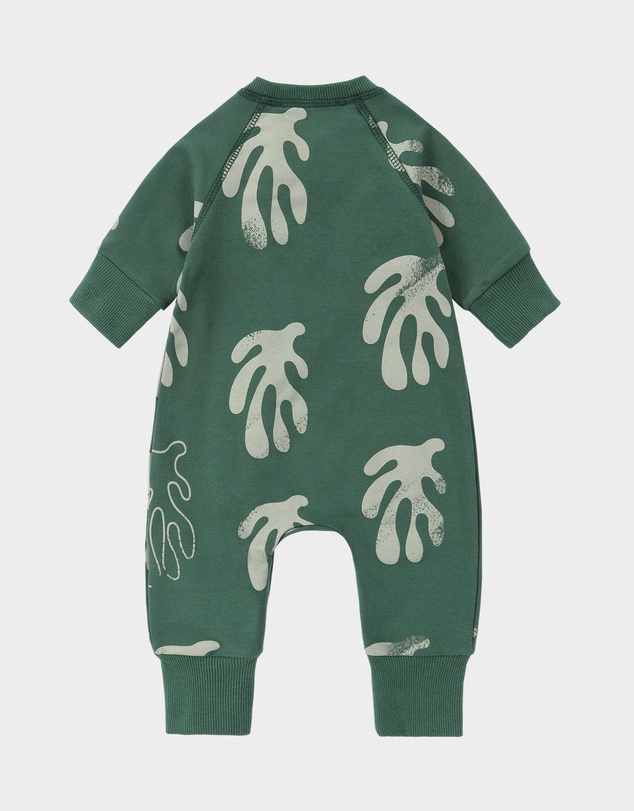 Susukoshi - Terry Relaxed Zip Suit. Willow