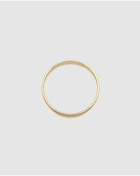 Kuzzoi - ICONIC EXCLUSIVE - Ring Men Friendship Classic Elegant in 925 Sterling Silver Gold Plated