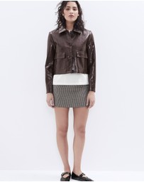 UNISON - Check Mini Skirt