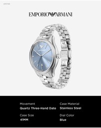 Emporio Armani - Silver Tone Analogue Watch