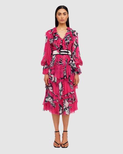 Wild Horses Ruffle Dress
