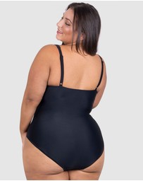 B Free Intimate Apparel - Plus Size One-Piece Swimsuit with Ruched Bust
