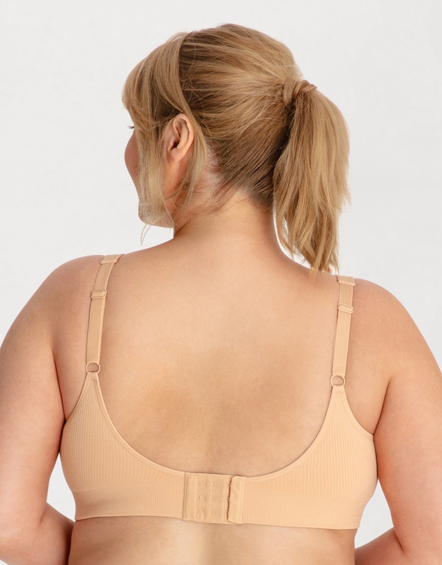 Ava & Audrey  - Underbliss by Ava & Audrey Seamless Bamboo Blend Comfort Wire-Free Bra 2 Pack