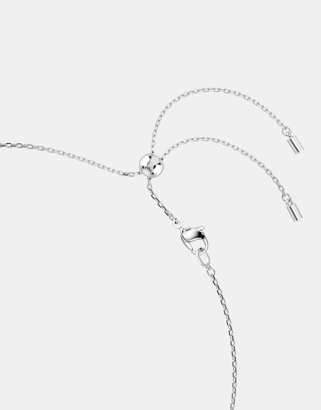Swarovski - Constella Necklace, Crystal Pearl, Round Cuts, White, Rhodium Plated