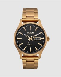 Nixon - Sentry Solar Stainless Steel