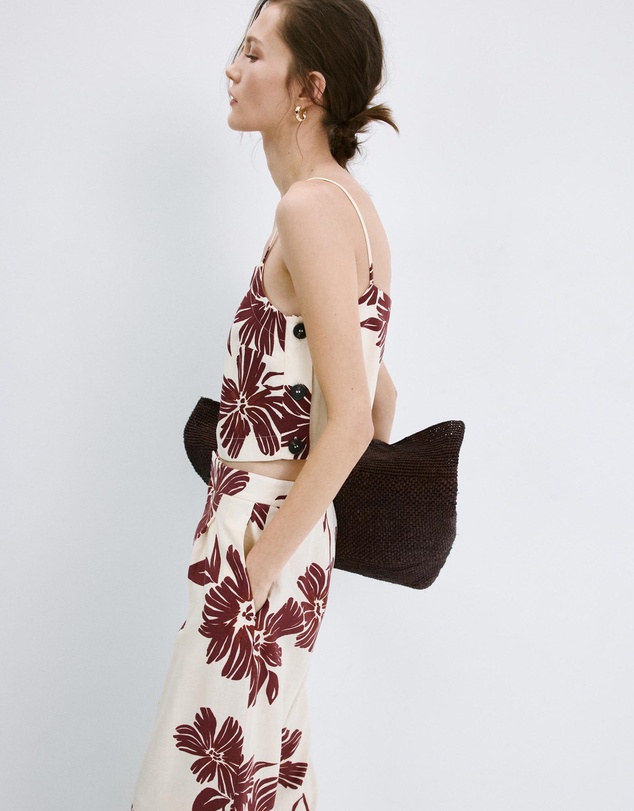 M.N.G - Floral Print Spaghetti Strap Top