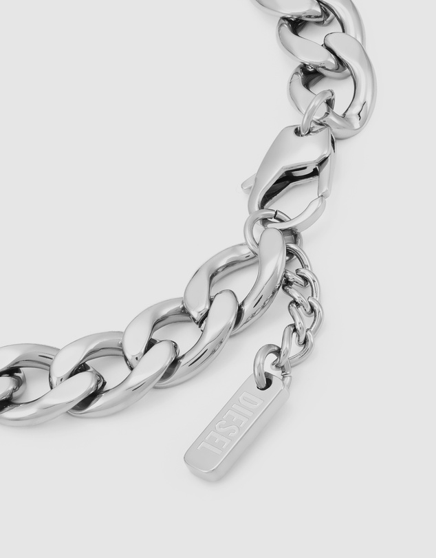 Diesel - D Logo Silver Bracelet