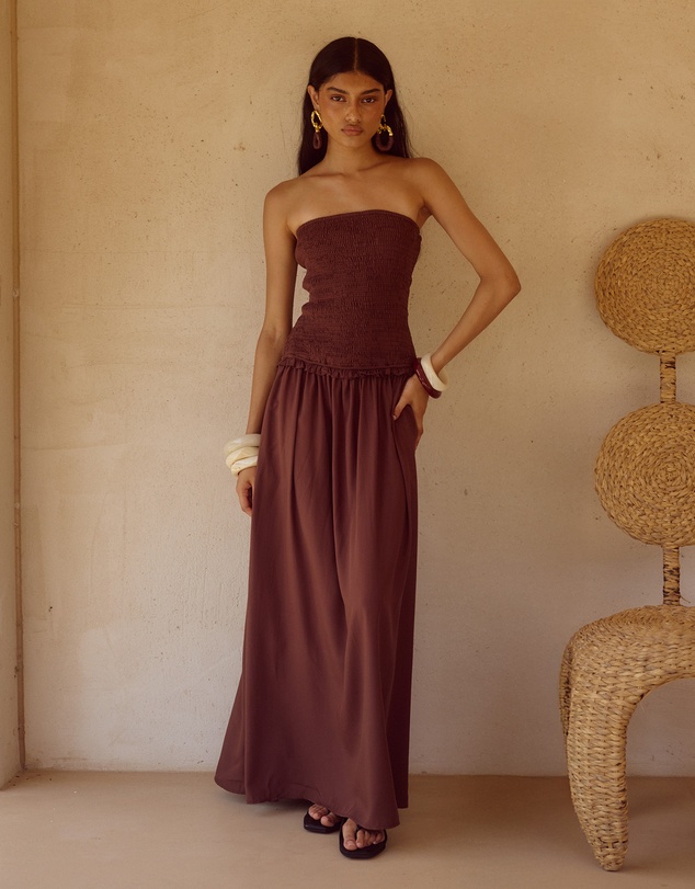 Seven Wonders - Fleur Shirred Strapless Maxi Dress