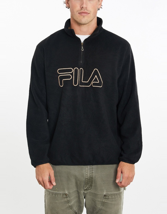Vintage by The Real Deal - Pre Loved - Vintage 90s FILA Quarter Zip Fleece Sweatshirt
