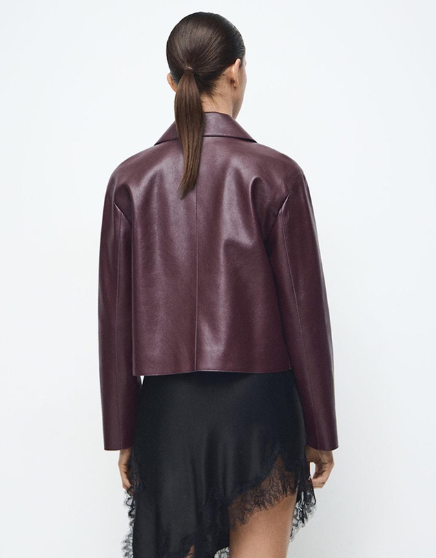 M.N.G - Faux-Leather Jacket With Pockets