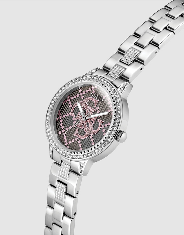 GUESS - Guess G Lace Ladies Silver Tone Analogue Watch