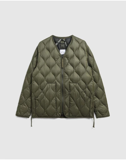 TAION - Military V-Neck Wzip Down Jacket Soft Shell