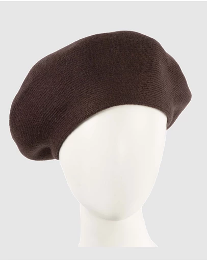 Max Alexander - European Made Chocolate Soft Wool Beret
