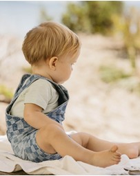 Bebe by Minihaha - The Waterhole Check Denim Overall