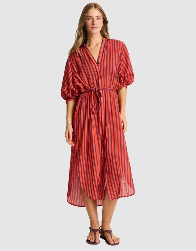 Sea Level Australia - Vacay Boho Long Shirt Dress