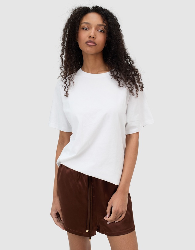 CAMIXA - Teesha Oversized Distressed Cotton T-Shirt