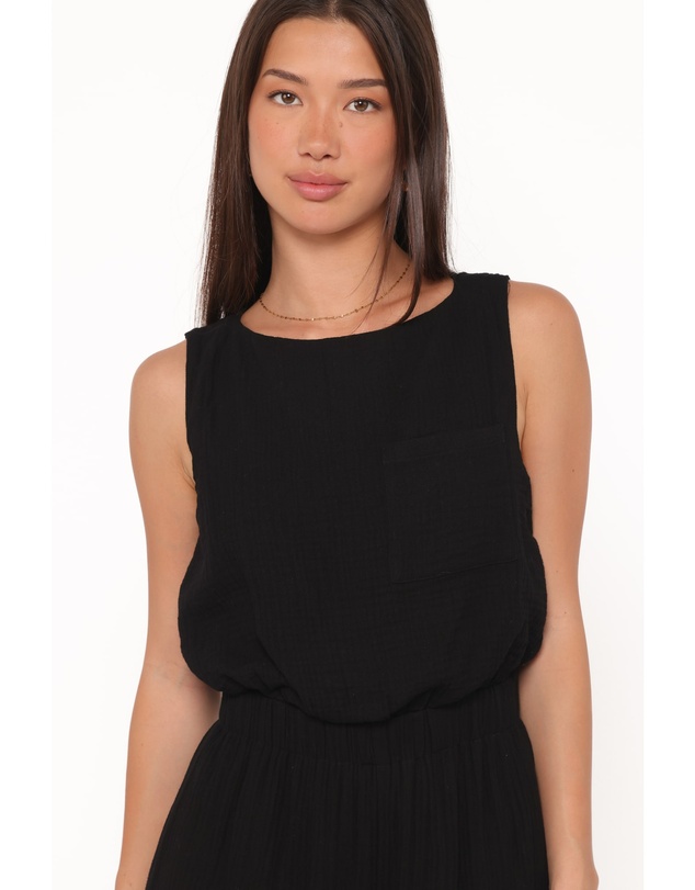 Petal & Pup - Brenna Cotton Jumpsuit - Black