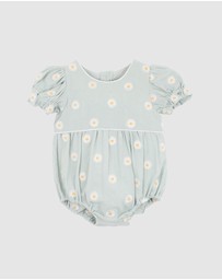 Bebe by Minihaha - Tess Embroidered Daisy Bodysuit - Babies