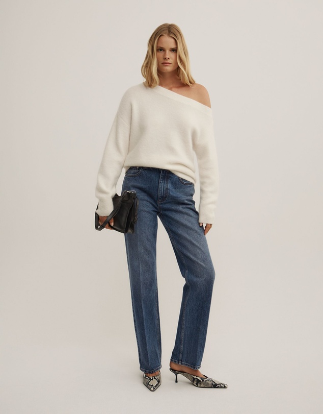 Witchery - Fluffy Asymmetric Knit