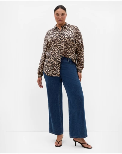 City Chic - Elsie Leopard Print Shirt