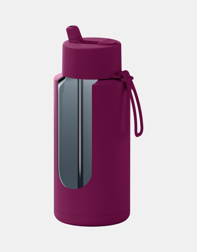 Frank Green - 34oz SS Ceramic Reusable Bottle with Flip Straw Lid - ICONIC EXCLUSIVE
