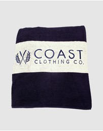 Coast Clothing - Coast Towel White & Navy Stripe