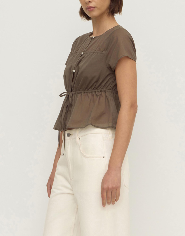 Assembly Label - Quinn Voile Tie Top