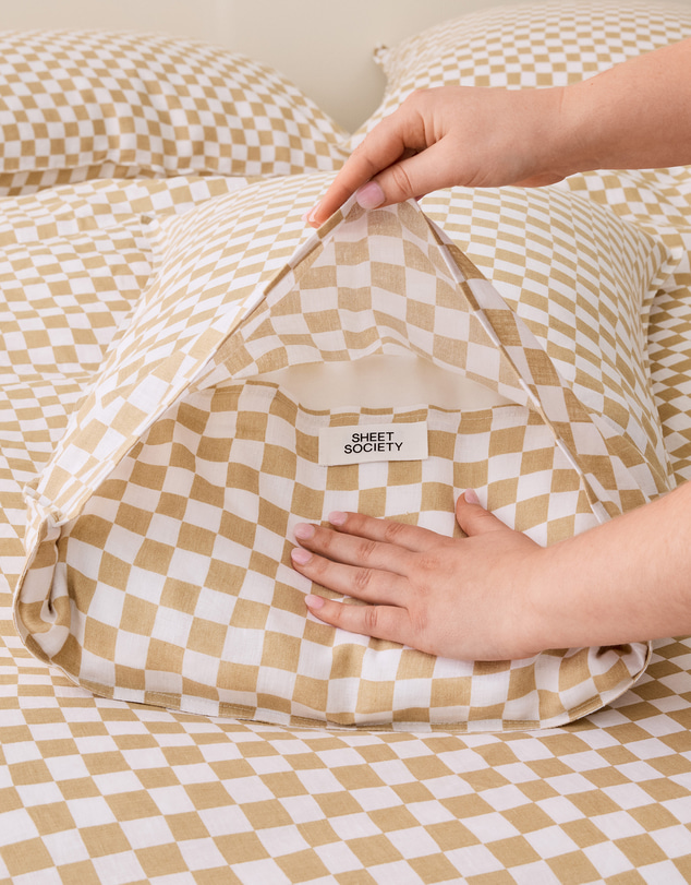 Sheet Society - Eve Linen Print Full Sheet Set