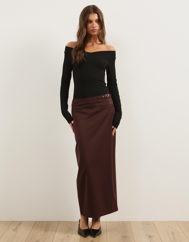 Atmos&Here - Lottie Off The Shoulder Long Sleeve Top