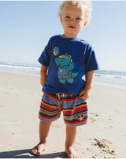 Huxbaby - Hux Sunset Stripe Shorts - Babies-Teens