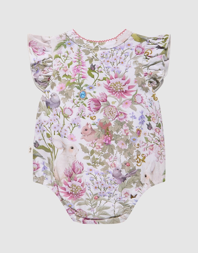 Fleur Harris - 'Heirloom Treasures' Sweet Bubble Romper in Gardenia