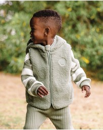 Kynd Baby - Sherpa Vest in Olive