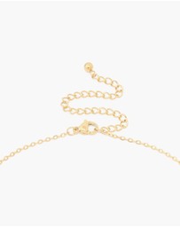 Lovisa - Waterproof Gold Plated Stainless Steel Mini Bubble Letter B Necklace