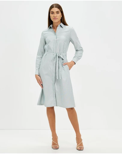 Farage - Olivia Stripe Shirt Dress