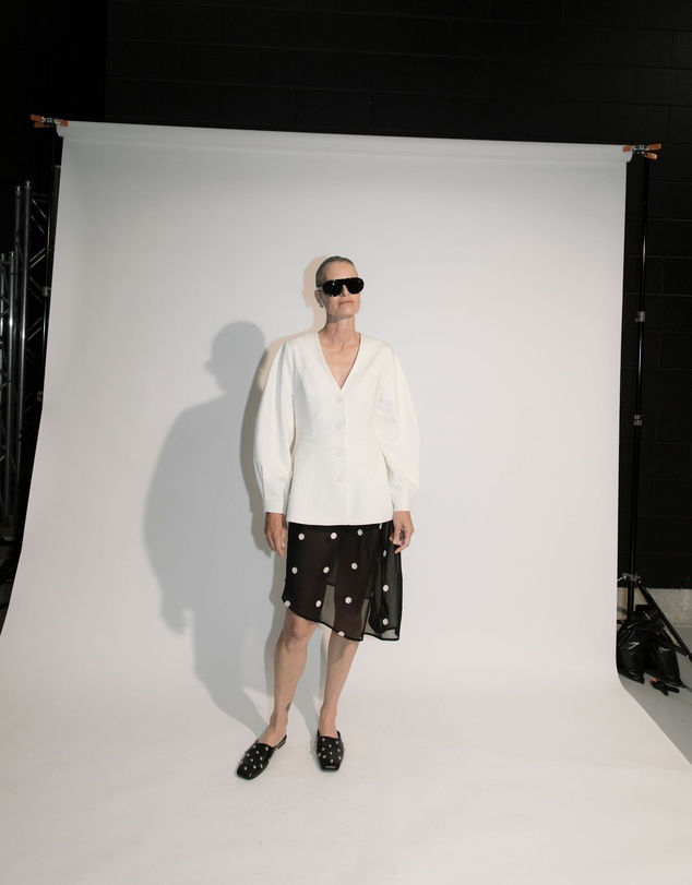 Lover - Andie Polka Dot Asymmetric Skirt