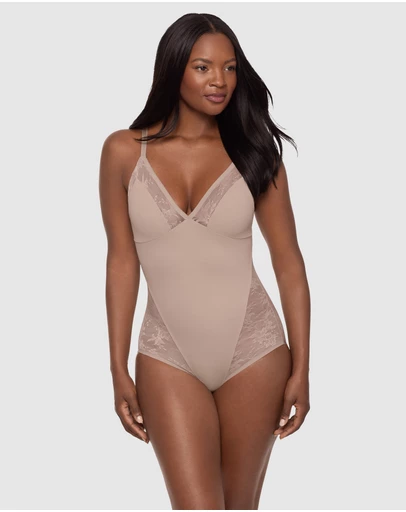Miraclesuit Shapewear - Modern Romance Wirefree Lace Shapewear Bodysuit