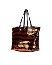 Pre-Loved by Azura Reborn - Pre-Loved Satin Sequin Stripes Tote