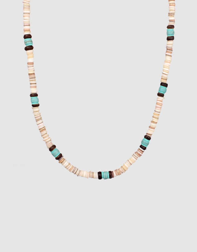 Kuzzoi - ICONIC EXCLUSIVE - Heishi Beads and Howlite Vintage Surfer Necklace