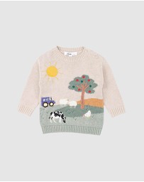 Bebe by Minihaha - Hunter Farm Organic Knitted Jumper - Babies