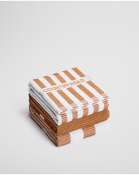 Country Road - Cr Stripe Australian Cotton Tea Towel Pack Of 3