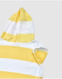 Tolu Australia - Yellow and Blue Kids Hooded Beach Towel