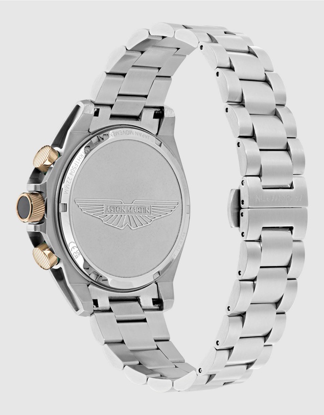 Aston Martin - HDL Two Tone Blue Dial Stainless Steel Bracelet Watch