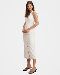 Forever New - Amy Halter Neck Denim Midi Dress