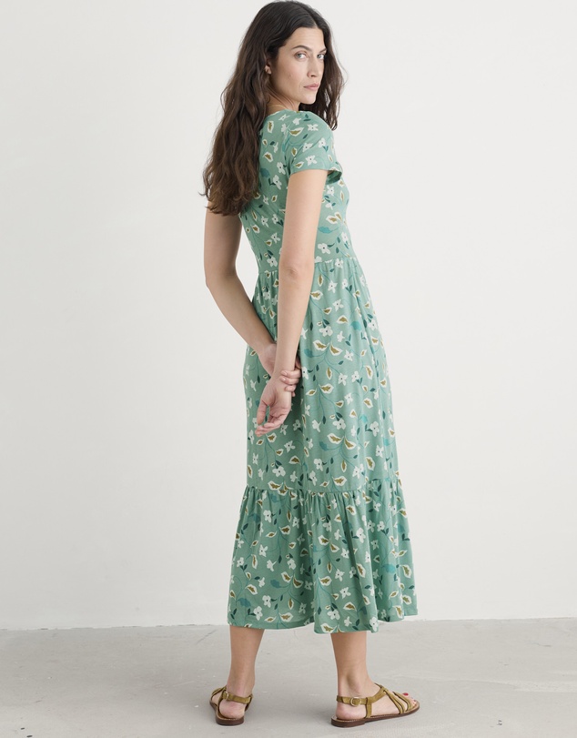 Seasalt - Tor View Short Sleeve Tiered Jersey Dress