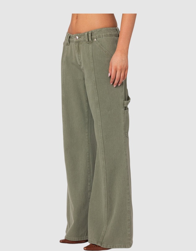 EDIKTED - Lottie Low Rise Washed Carpenter Jeans