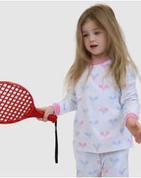 Sant And Abel - Kids Tennis Bows Long PJ Set