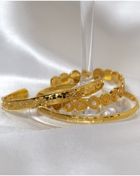 Ottoman Hands - Moon Phase Cuff Bracelet